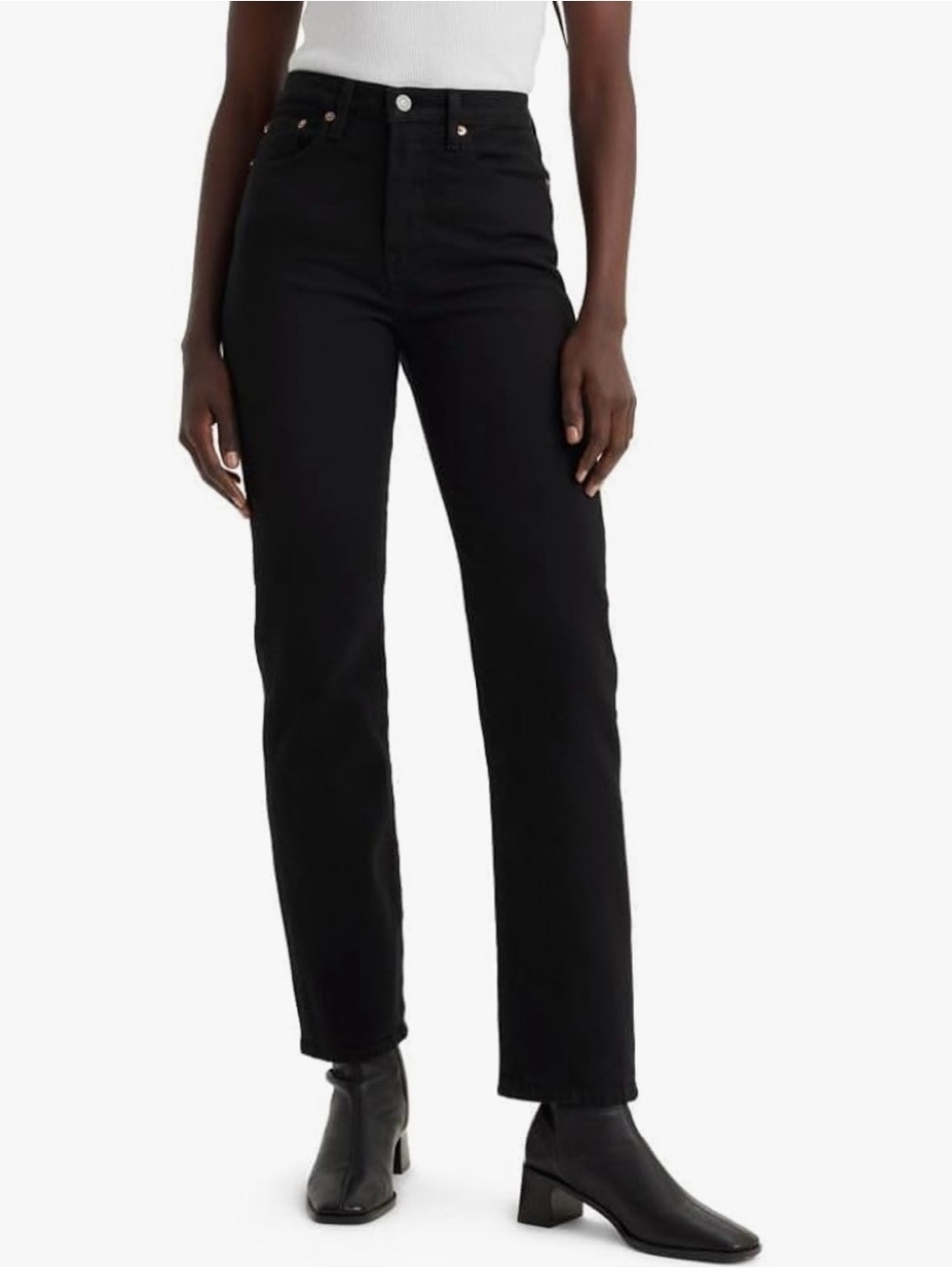 Levi’s Premium Wedgie Straight Jeans – Black – Size 29